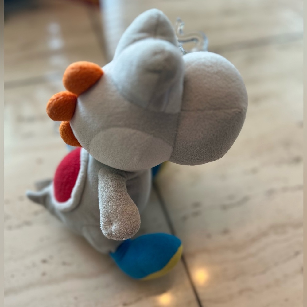 Nintendo Super Mario Gray Yoshi Plush
